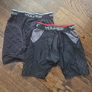 2 Pair Youth L Baseball Sliding Shorts